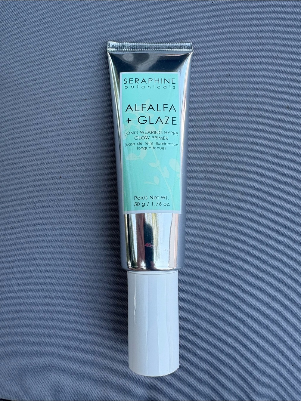 Seraphine Botanicals Alfalalfa + Glaze Glow Primer - Mint/White/Silver